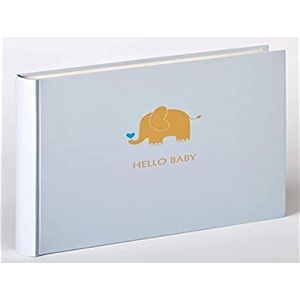 walther design fotoalbum blauw 28 x 25 cm babyalbum met reliëf, Baby Animal UK-148-L