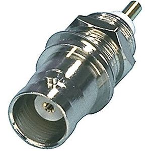 Valueline BNC-006 BNC-kabelconnector (F), zilverkleurig - kabelconnector (BNC (F), zilver, metaal, nikkel)