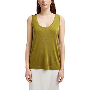 ESPRIT Collection 051eo1k318 T-shirt voor dames, 360/Olijf.