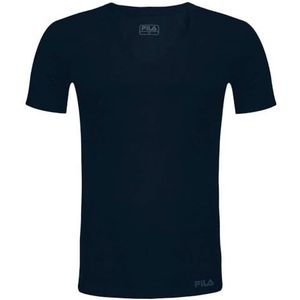 Fila FU5001 T-shirt met korte mouwen voor heren, Navy Blauw