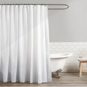 OHS Douchegordijn, schimmelbestendig, voor badkamer, waterafstotend, wit, 180 x 180 cm