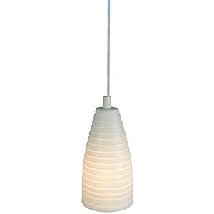 Naeve Leuchten Hanglamp Gina keramiek wit 1 x E14 / 40 W / 230 V / 50 Hz zonder lamp / diameter 9 cm hoogte 18 cm 626104
