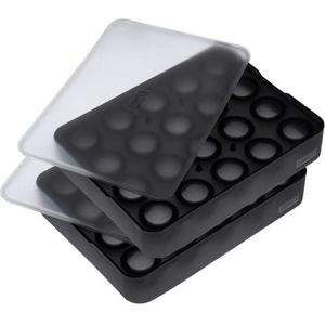 Lurch Set van 2 siliconen ijsblokjesvormen 3 cm