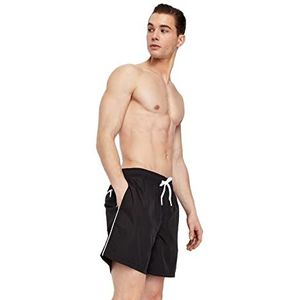 Armani Exchange Zwembroek Milano/New York boxershorts voor heren, zwart.