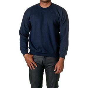 Gildan Gildan G18000 Fleece sweatshirt voor heren, uniseks, ronde hals, trainingspak, 1 stuk, Navy Blauw