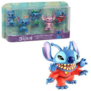 Famosa STITCH Disney Set met 5 figuren, 7,5 cm, speelgoed voor kinderen vanaf 3 jaar, GIOCHI PREZIOSI, TTC16