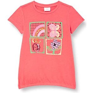 s.Oliver T-shirt met pailletten voor meisjes, Rood