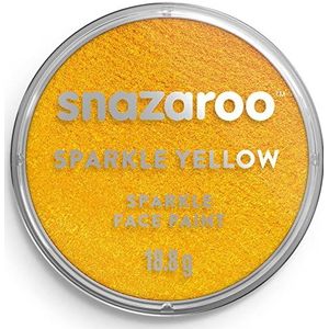 Snazaroo - Verf voor gezicht en lichaam, make-up voor gezicht en bekleding, voor kinderen en volwassenen, 18 ml, kleur: parelmoer geel