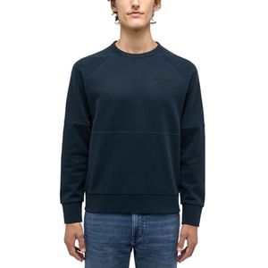 MUSTANG Sweatshirt met normale pasvorm voor heren, Blauw, S
