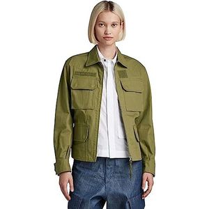 G-STAR RAW Veste de travail vintage pour femme, Vert foncé (Smoke Olive D23014-D342-B212), XS