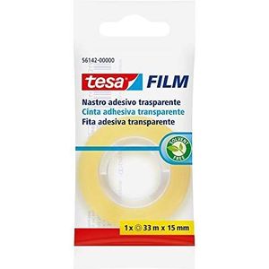 Tesa Tesafilm 57380 Standaard plakband, 10 m x 15 mm, transparant, 400 stuks