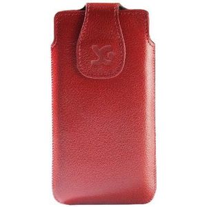 Suncase Leren tas voor Sony Xperia T, rood