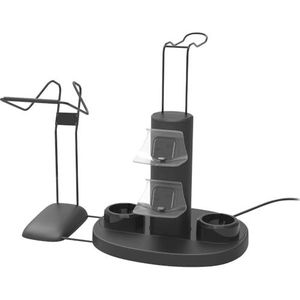 Speedlink VREADY 4-in-1 Charging Station – oplaadstation voor PS4-controller met geïntegreerde houders, PlayStation VR, zwart