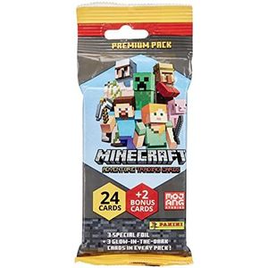 Panini Minecraft Trading Cards - Premium Pack: 24 kaarten + 2 gelimiteerde oplage kaarten