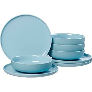 Ritzenhoff & Breker tafelservies Jasper, 8-delig, grijs/blauw