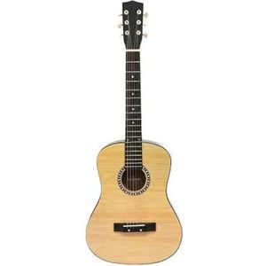 Lexibook Akoestische gitaar, 91 cm, inclusief leergids, 6 nylon snaren, inclusief draagtas, hout/zwart, K2200