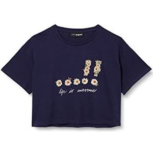 Desigual TS_Swanson T-shirt voor meisjes, Blauw