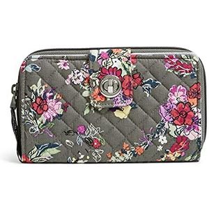 Vera Bradley Iconic RFID Turnlock dames portemonnee Signature Cotton, Hope Blooms, gerecycled katoen, One Size, Katoenen portemonnee met RFID-bescherming