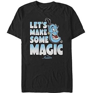 Disney Aladdin-Magic Maker Organic T-shirt, korte mouwen, uniseks, zwart, S, SCHWARZ