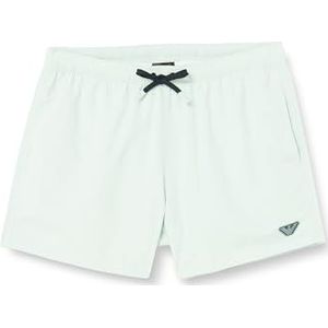 Emporio Armani Eagle zwemboxershort met patch boxer, beachwear voor heren, Groen (Water Green)