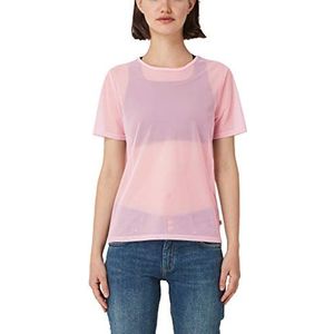 Q/S designed by T-shirt voor dames, roze (paars/roze 4010)