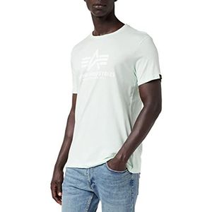 Alpha Industries Basic 100501 T-shirt, normale maat, korte mouwen, heren, Munt