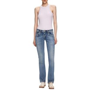 LTB Jeans Molly 400 - Bootcut Low Rise Basic-5 zakken Light Wash blauw van katoenmix - maat W26L30, blauw, 26 W/30 L, Blauw