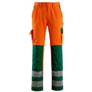 MASCOT Broek SAFE waarschuwingsbroek olinda waarschuwingsbescherming lengte 76 cm volgens eN 471 kl. 2/2, Oranje/Groen