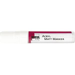 Kreul 46211 - XXL acryl marker mat met punt ca. 15 mm, wit, permanente acrylverf op waterbasis, voor puristische elementen