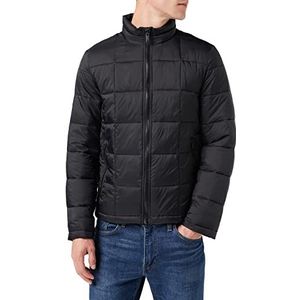 Dockers Lichte gewatteerde jas van nylon voor heren, zwart, L, zwart.