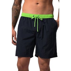 JP 1880 Short de bain pour homme, taille contrastée, Bleu marine, XXL