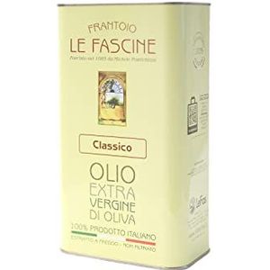 Le Fascine Pugliese Extra Vierge Olijfolie, 100% Italiaans, gemaakt van Provençaalse olijven (doos van 3 liter)