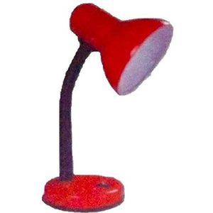 Fbright Flexo bureaulamp, E27, met schakelaar, rood