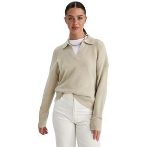 DeFacto Gebreide damestrui, beige, XXL, Beige