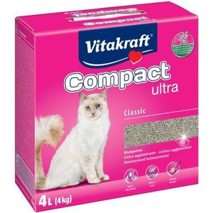 Vitakraft Compact Ultra - Klonterend kattenbakvulling, 4 l