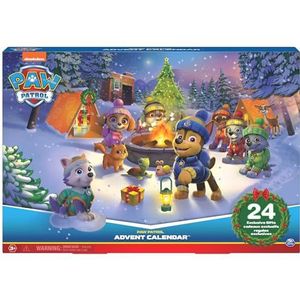 LA PAT' PATROUILLE Paw Patrol Adventskalender voor Kerstmis, bestaande uit 24 verrassingen, figuren en exclusieve accessoires, Paw Patrol, speelgoed voor kinderen vanaf 3 jaar