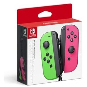 Nintendo Switch Joy-Con Controller links, neongroen en rechts neonroze