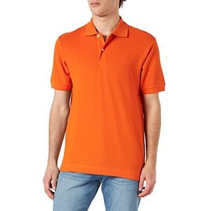Seidensticker Poloshirt voor heren, korte mouwen, oranje, maat M, Oranje