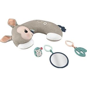 Fisher-Price Tummy Time HJJ16 Wedge Fawn met 3 sensorische babyspeelgoed