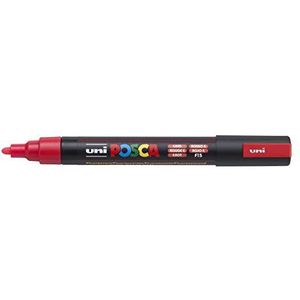 Uni-Ball Posca 182577 Marker, medium punt, PC, 5 m, 1,8 - 2,5 mm, neonrood