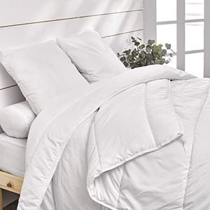 Bleu Câlin Dekbed voor 4 seizoenen, anti-mijt, antibacterieel, 3-in-1, lichte zomer + gematigd tussenseizoen = warme winter, eenvoudig te monteren, 220 x 240 cm, gemaakt in Frankrijk