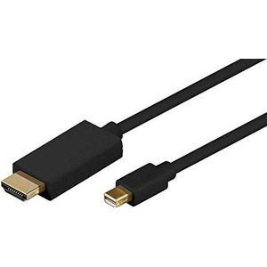 Microconnect MDPHDMI2B DisplayPort HDMI Black 1,8 m Video Kabel Adapter 1,8 m DisplayPort HDMI, Male, Gold)