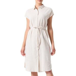 ONLY Robe pour femme, coupe normale, col de chemise, robe midi, gris, 3XL