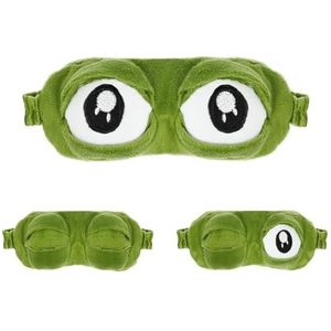 ACWOO 3D Kikker Oogmasker Grappig Cadeau Voor Kinderen Mannen Vrouwen Slaap Reizen