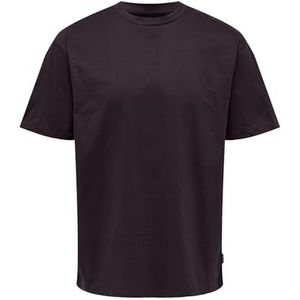 Only & Sons Onsfred RLX SS Tee Noos T-shirt, heren, bruin, XS, Bruin