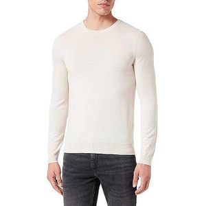 HUGO San Cedric-m1 KnITTED_SWEATER heren, Lichtbeige 275