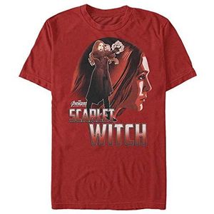 Marvel Avengers: Infinity War Scarlet Witch Sil Organic Unisex T-shirt met korte mouwen, rood, XXL, Rood