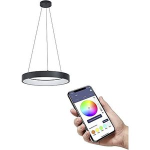 EGLO connect.z Marghera-Z aangesloten LED-lamp, hanglamp, ZigBee hanglamp, app- en spraakbediening, warm wit - koud, RGB, dimbaar