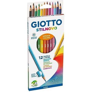 Giotto Stilnovo Pennenetui, 12 pennen, meerkleurig