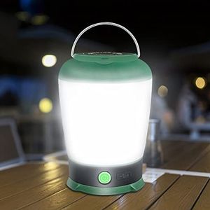 LETOUR LT-CL001 Led-campinglamp, dimbaar, USB, oplaadbaar, 6 modi, waterdicht, voor wandelen, reizen, stroomuitval, vissen, groen, LT-CL001
